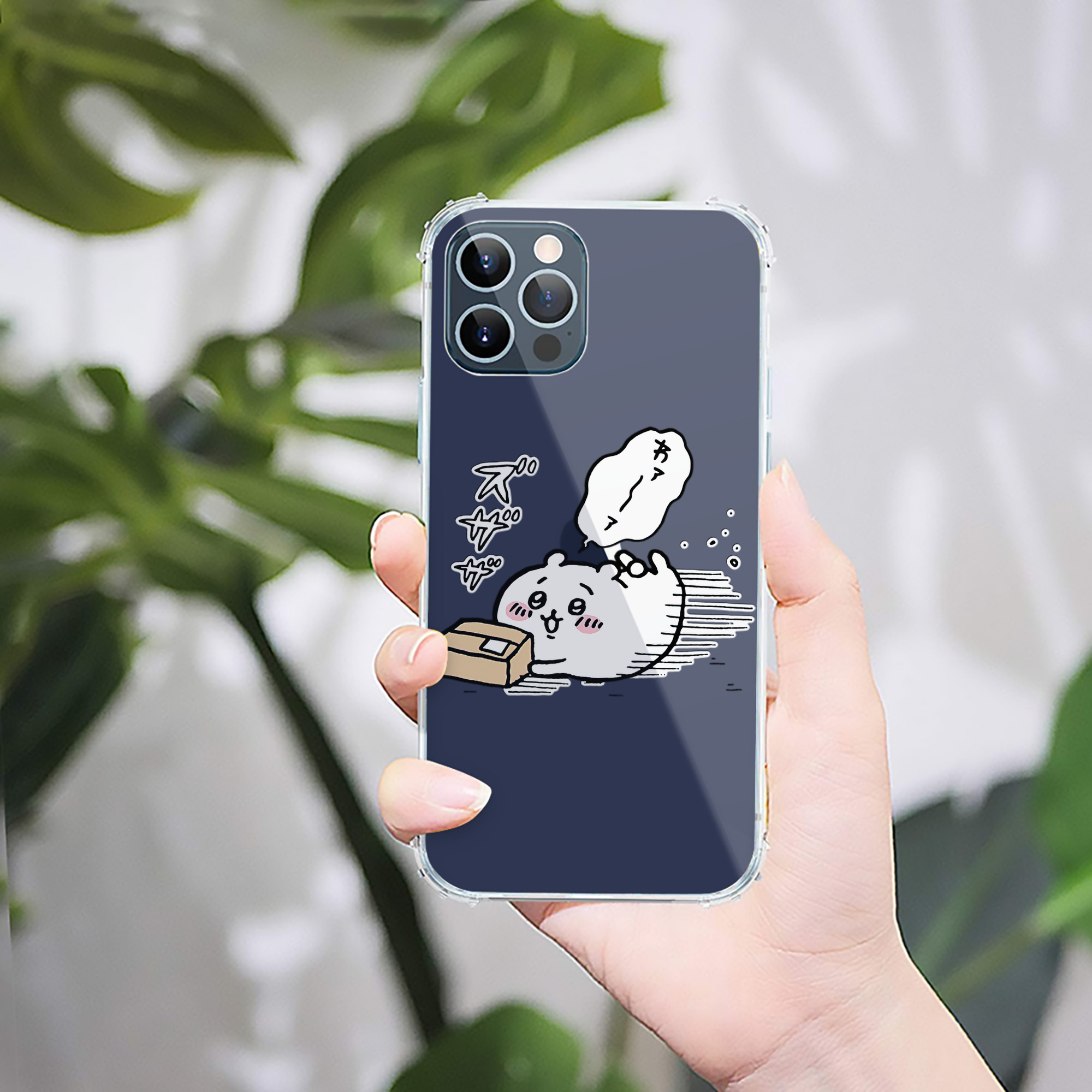 （画像用） ちいかわ ちいかわ Chii-kawa chiikawa 【iPhone 12シリーズ対応】透明スマホケース（クリアソフトケース）